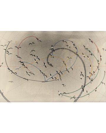 Flight Of Swallows by Pino Settanni - Contemporary Artwork