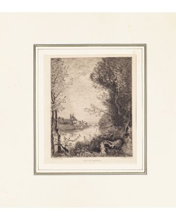 Vue de Mantes by Camille Corot
