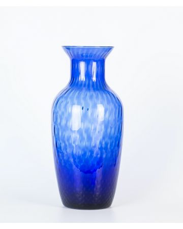 Crystal Blue Vase - Decorative Object