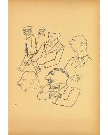 Men from Ecce Homo by George Grosz - Modern Artwork