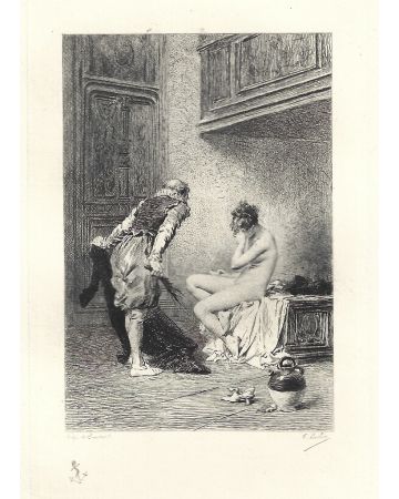La Dame Fouttée – From Les Dames Galantes by É. Boilvin, after Beaumont - Modern Artwork