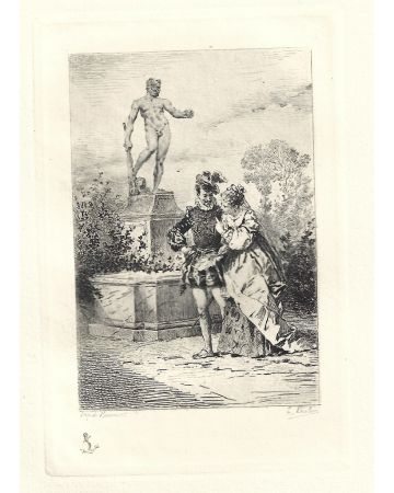 L’Hercule mesquin - From Les Dames Galantes by É. Boilvin, after Beaumont - Modern Artwork