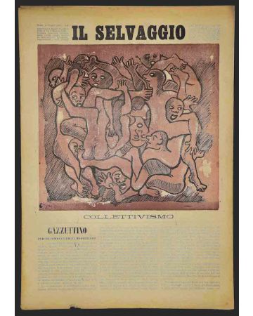 "Il Selvaggio no.6-7- 1934", Illustrated by Mino Maccari- Art Magazine