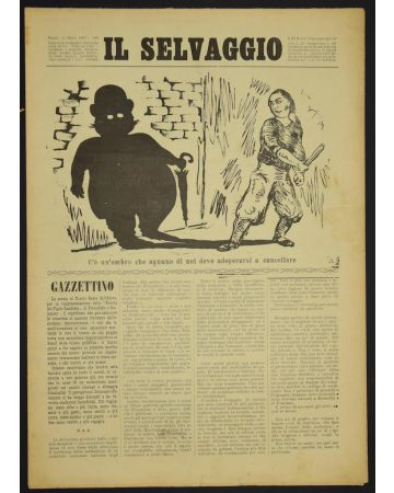 "Il Selvaggio no.3-4- 1931", Illustrated by Mino Maccari- Art Magazine