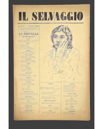 "Il Selvaggio no.8- 1932", Illustrated by Mino Maccari- Art Magazine