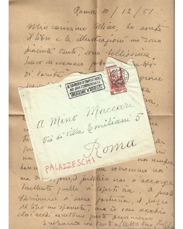 Aldo Palazzeschi - Bestie del Novecento - Autograph - Manuscripts