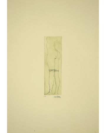 Maiden is an original etching realized by Sergio Barletta in XX Century.