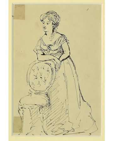Female Figure with Long Dress -  Modern Artworks