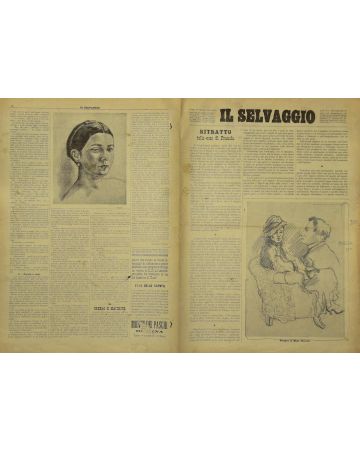"Il Selvaggio no.10- 1934", Illustrated by Mino Maccari- Art Magazine