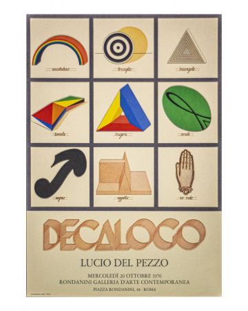 Lucio del Pezzo - Exhibition Poster