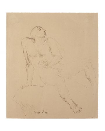 Nude Man by Marcello Ciampolini - Modern Artwork