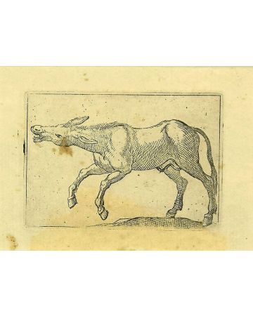 The donkey by Antonio Tempesta - Artwork 