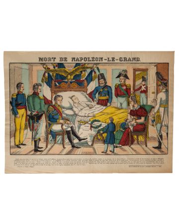 "Epinal Print, Death of Napoleone Bonaparte" by Anonymous - Modern Artwork