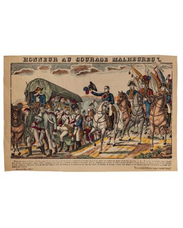 "Epinal Print, Napoleone Bonaparte Passing" by Anonymous - Modern Artwork