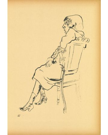 Study  from  Ecce Homo by George Grosz - Modern Artwork