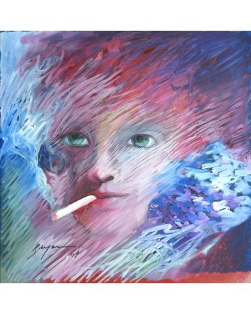 Smoke Portrait by Danilo Bergamo - Contemporary Artworks 