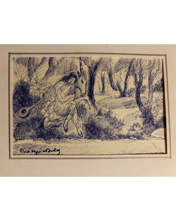 Figure in the Woods by Mogniat-Duclos Bertrand - Artwork 