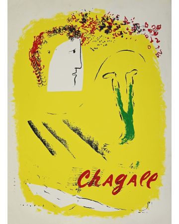 Le Fond Jaune by Marc Chagall - Contemporary Artwork