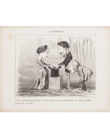 Honoré Daumier - Voyons, ma femme (...) - La Fluidomanie - Modern Artwork