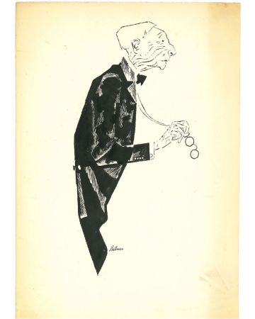 “New Yorker  by Adolf Hallman - Modern Artwork