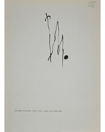  Joan Mirò Derrière le Miroir by Joan Mirò - Contemporary Artwork