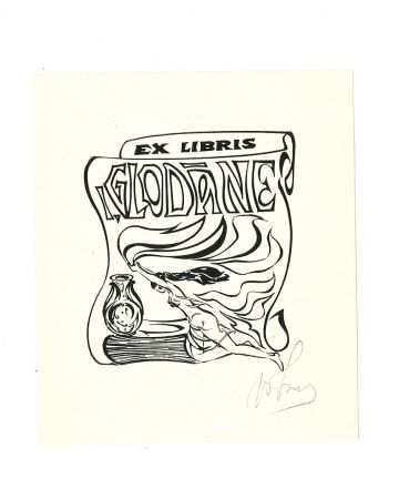 Ex Libris Glodane - Modern Artwork