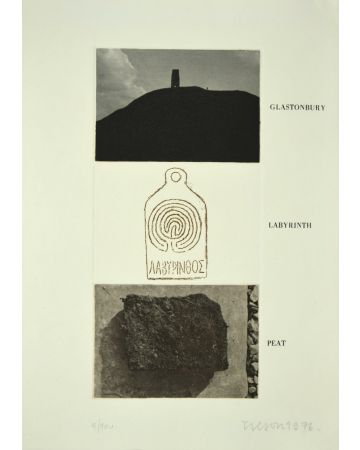 Glastonbury, Labyrinth, Peat by Joe Tilson - Contemporary artwork