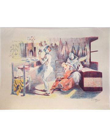 T. P. WAGNER, "La Loge des Clowns", Lithograph, 1897. 

