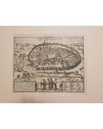 "Jerusalem", from "Civitates Orbis Terrarum" by Braun G. and Hogenberg F., - Old Masters Artwork