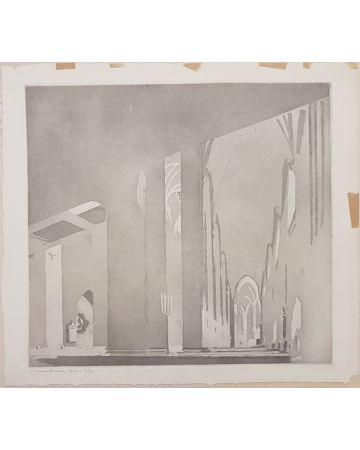 Henriksson Harry, Duomo Turken, Aquatint and Drypoint, 1960, Modern Artwork, Modern Art