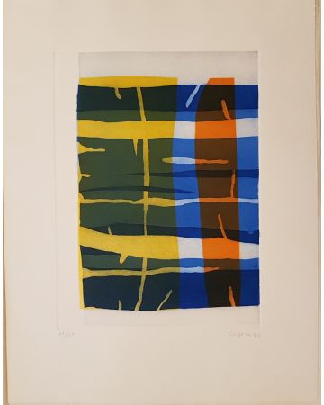 Antonio Corpora, Untitled, Colored Aquatint, 1970, Contemporary Art, Contemporary Artwork, Abstarct Art