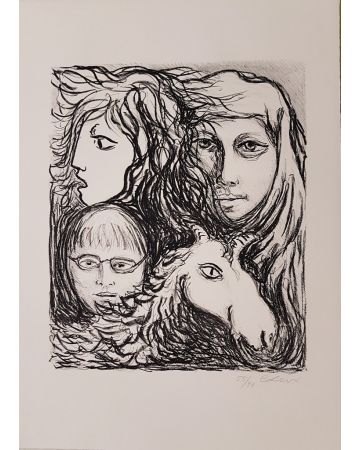Carlo Levi, Untitled, Litograpg, 1971, Modern Art, Modern Art Artwrk, Graphic Art