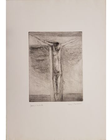 Vittorio Tavernari, Cristo, Lithograph, Il Bisonte Publishing, Florence, 1969, Modern Art, Artwork, Graphic Art, Print, Artist's Proof