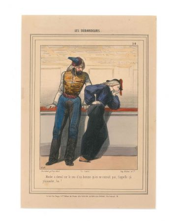 Les Dèbardeurs, Plate 54 by Paul Gavarni - Prints & Multiples