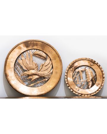 Couple of Copper Pierced Plates - Modern Artworks