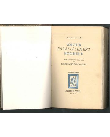 Amour parallèlement bonheur by Paul Verlaine - Rare Books - Modern Art