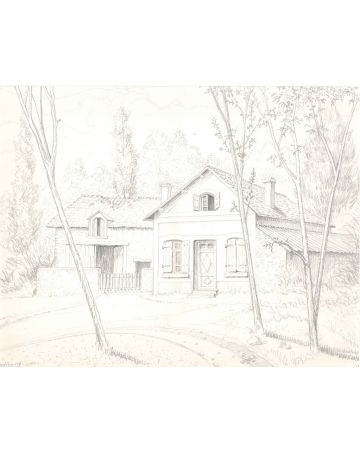 Countryside maison, Drawing, Modern