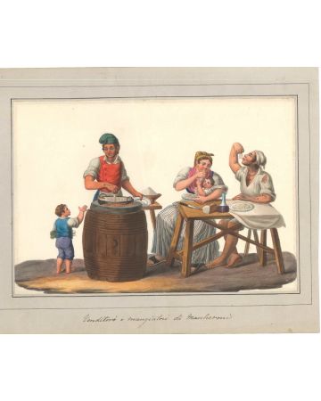 Venditori e mangiatori di Maccheroni by Michela De Vito, Original Paintings