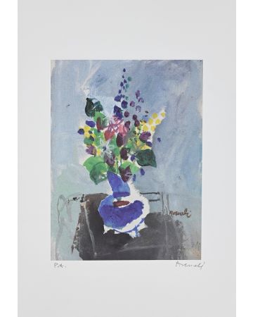 Vase of Flowers by Marcello Avenali - Contemporary Artwork