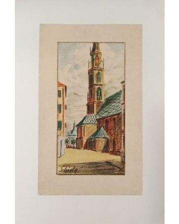 Kirche von Bozen by Egon Schiele - Modern Artwork