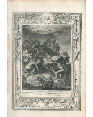 Les Géans, from "Le temple des Muses", by Bernard Picart - Old Masters Original Print