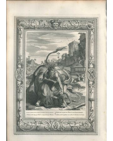 Hercule et le taureau, from "Le Temple des Muses"