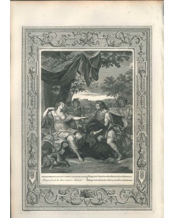 Meleagre et Atalante, from "Le Temple des Muses", by Bernard Picart, original print