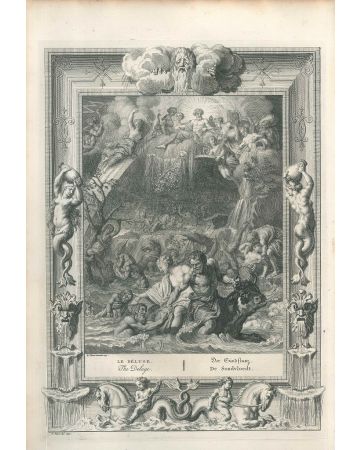 Le Déluge, from "Le Temple des Muses", by Bernard Picart, original print