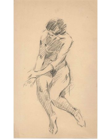 Sitting Sketched Nude 
