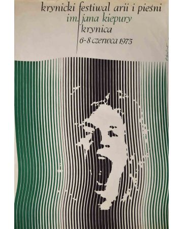 Vintage Poster of Krynica Festival of Aria and Songs Jana Kiepura