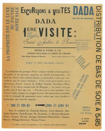 Invitation to Dada Exhibition