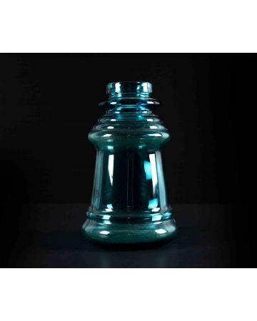 Vintage Turquoise Glass Vase