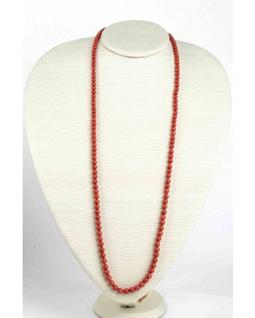 Mediterranean Coral and Diamonds Necklace - SOLD