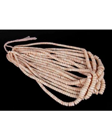 9 Loose Pink Coral Strands Washers - SOLD